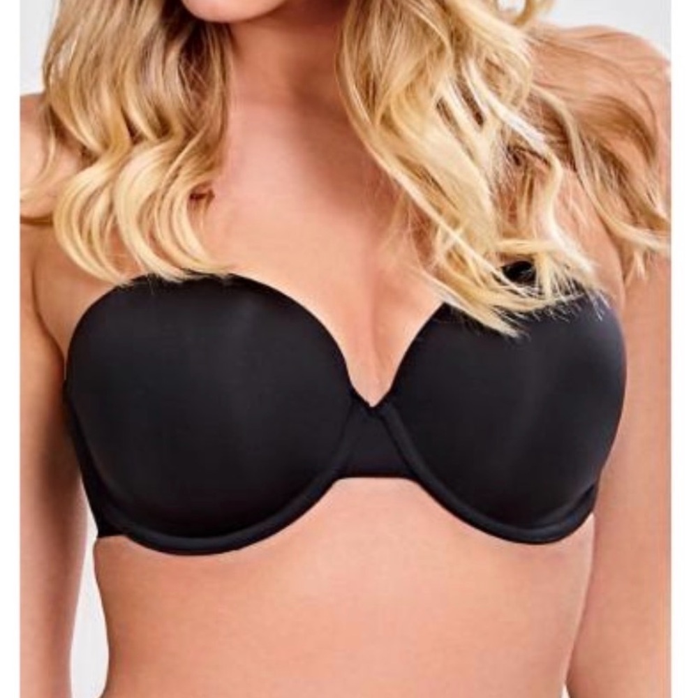 Panache Porcelain Elan Black Strapless T-Shirt Bra